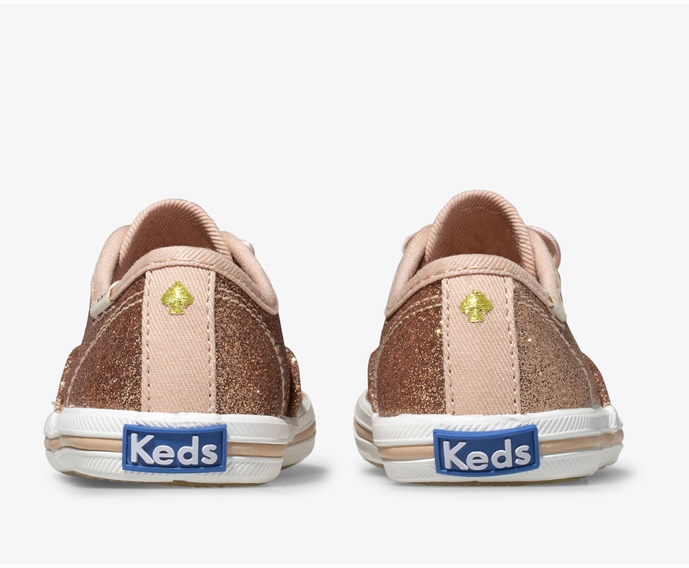 Keds Kids Sneakers Rose Gold - Kate Spade new york Champion Glitter - 842NRTULD